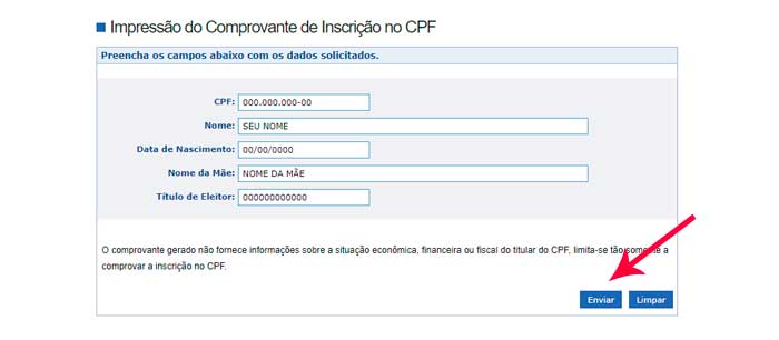 segunda via cpf