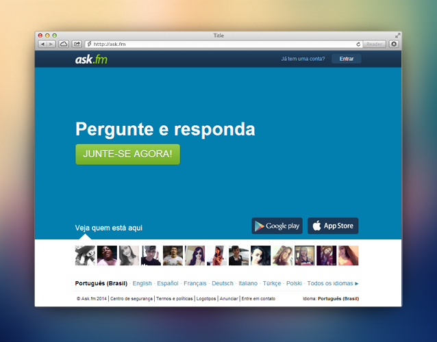 como fazer um ask