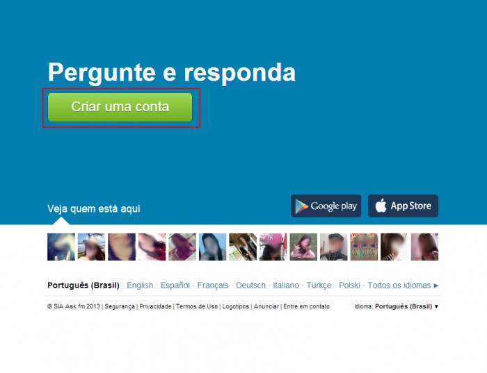 como fazer um ask