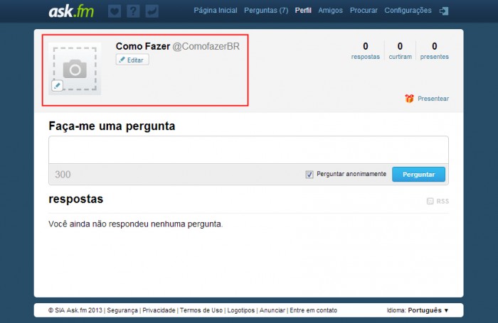 Como Fazer um Ask