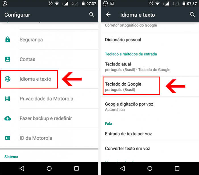 Como Desativar o Som e Vibração do Teclado do Android