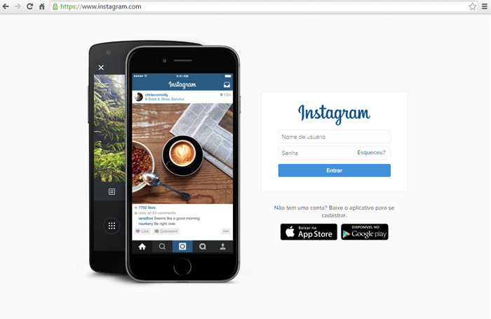 pagina-incial-do-instagram
