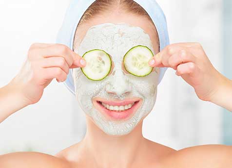 Máscara Facial com Aloe Vera